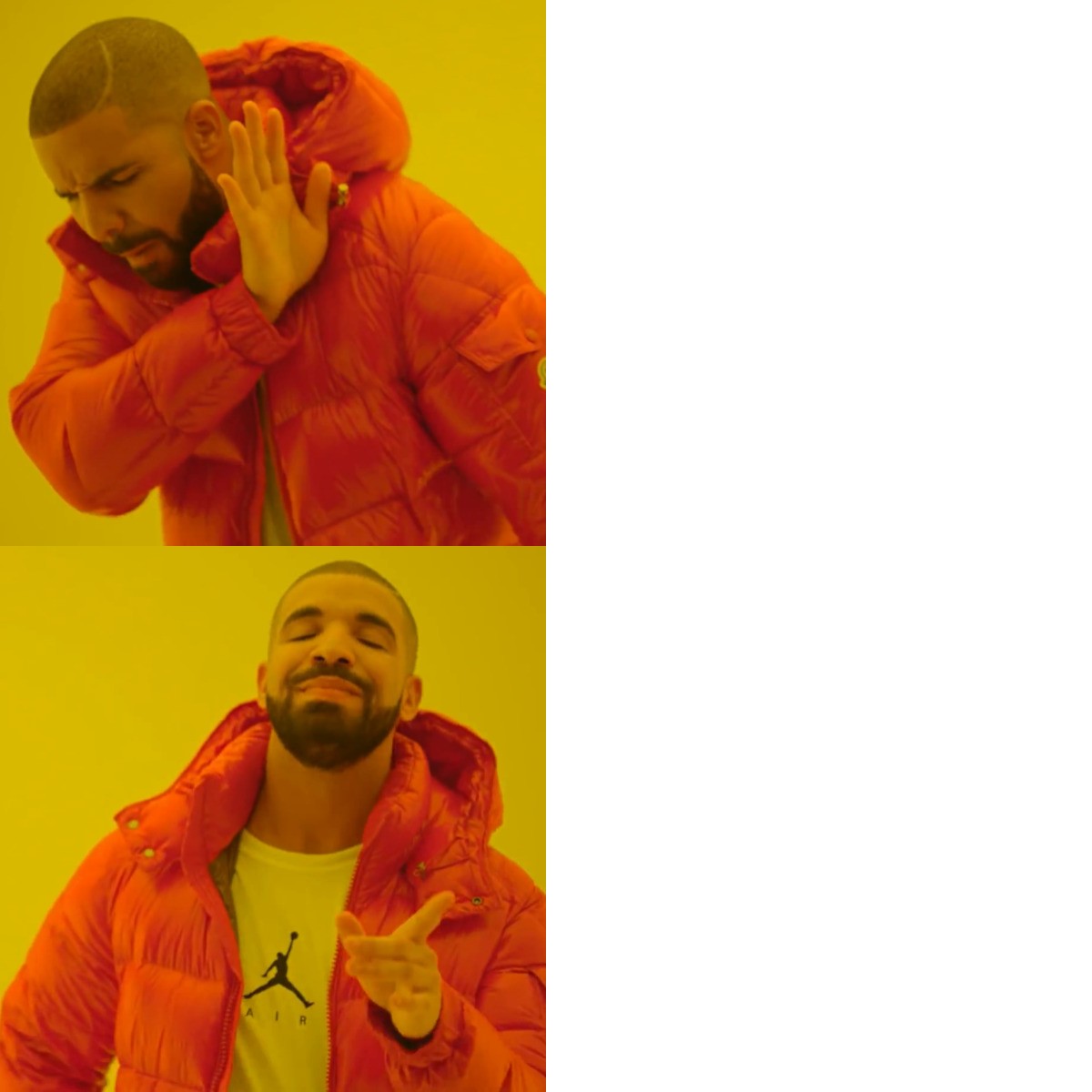 Drake Hotline Bling meme about Geek Tropical