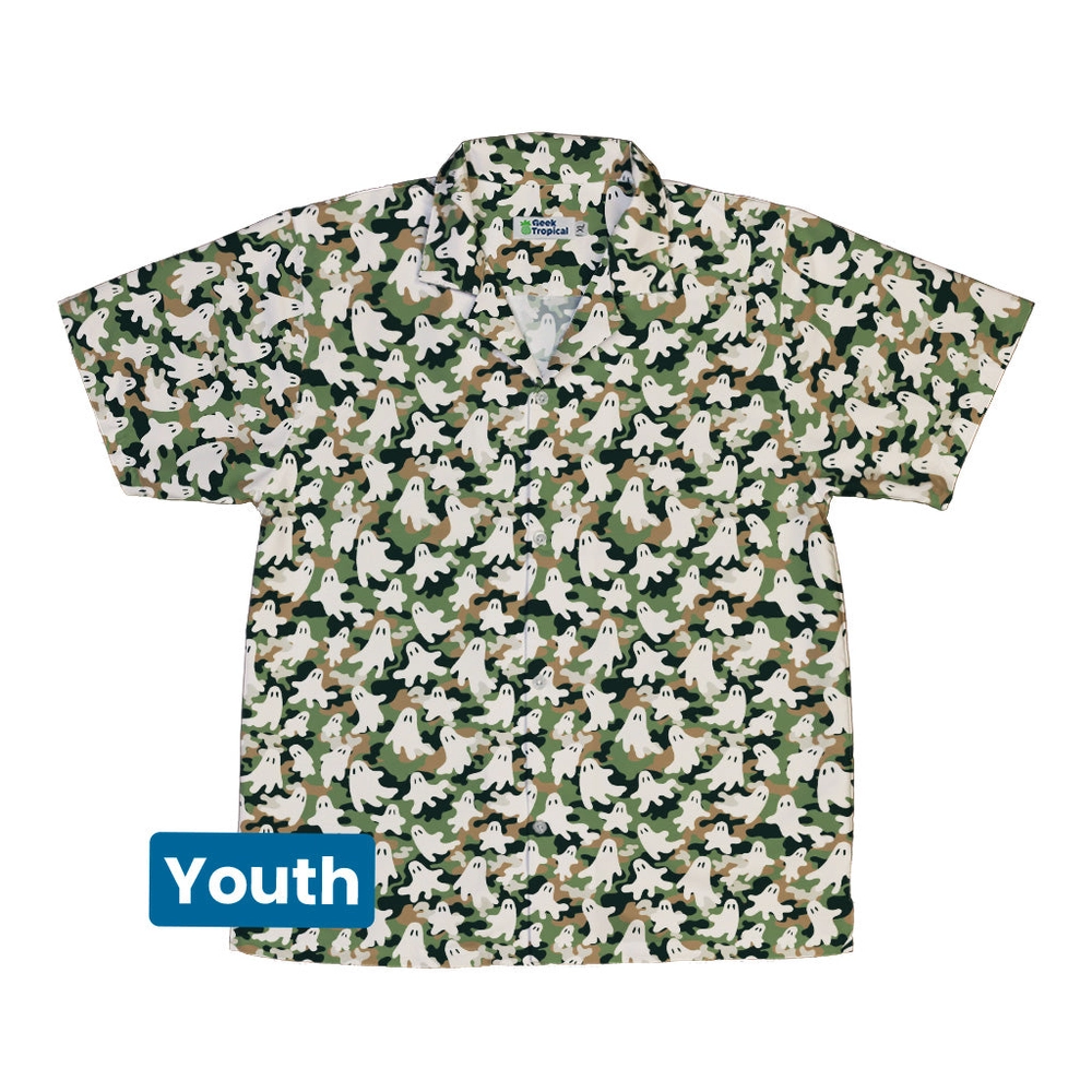 Ghost US Army You Cant See Me Youth Hawaiian Shirt