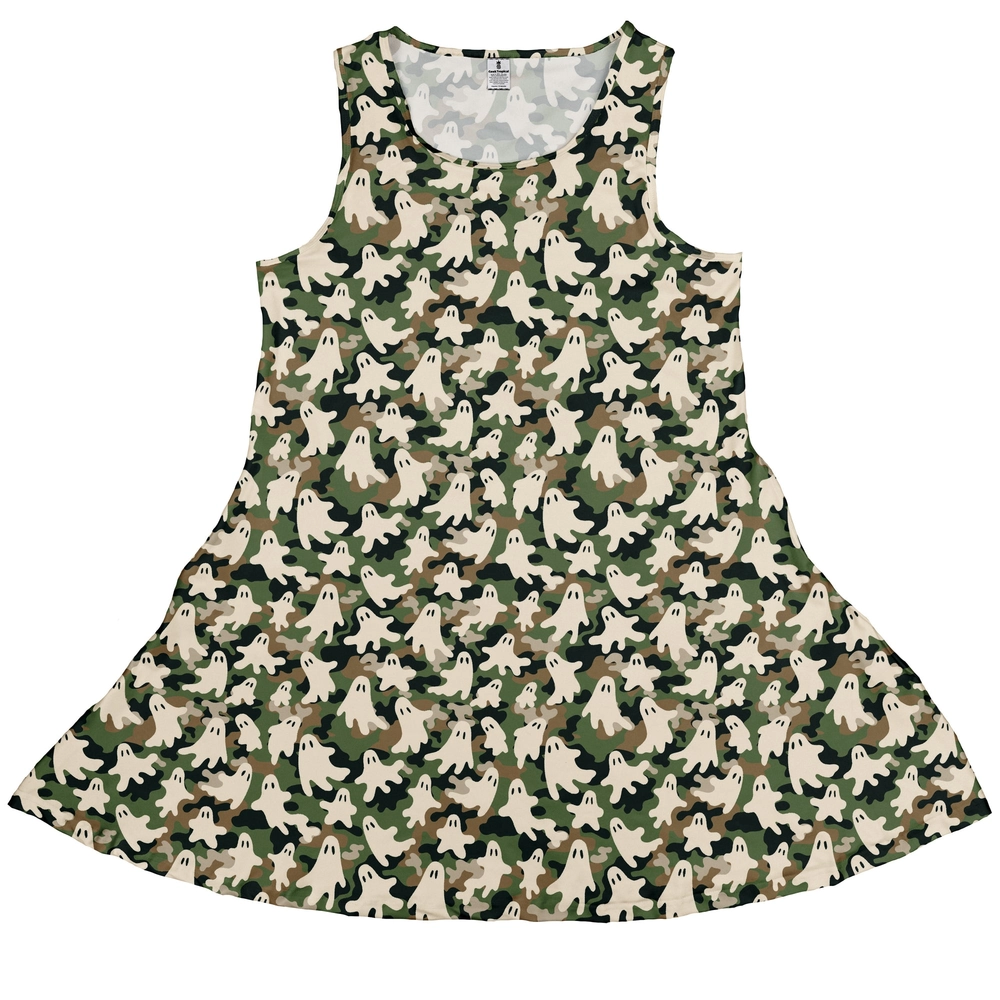 Ghost US Army You Cant See Me Sleeveless Dress