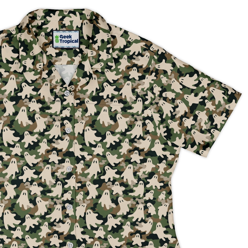 Ghost US Army You Cant See Me Curvy Button Up Shirt