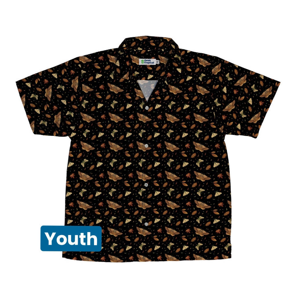 Autumn Moth Youth Hawaiian Shirt